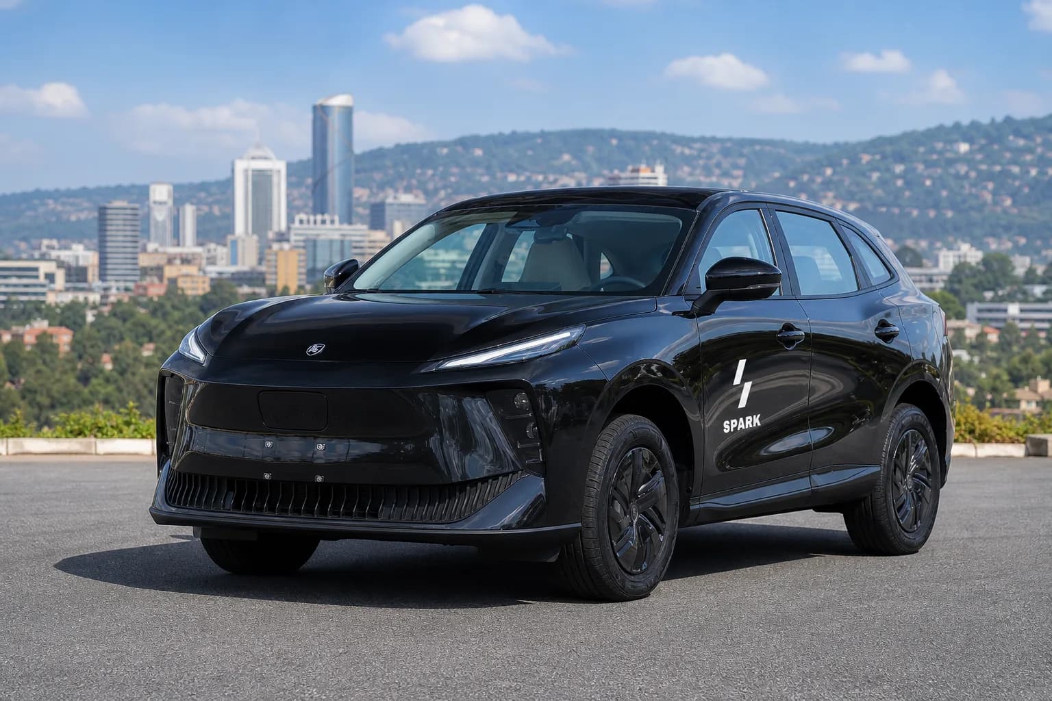 Spark electric crossover SUV in Kigali