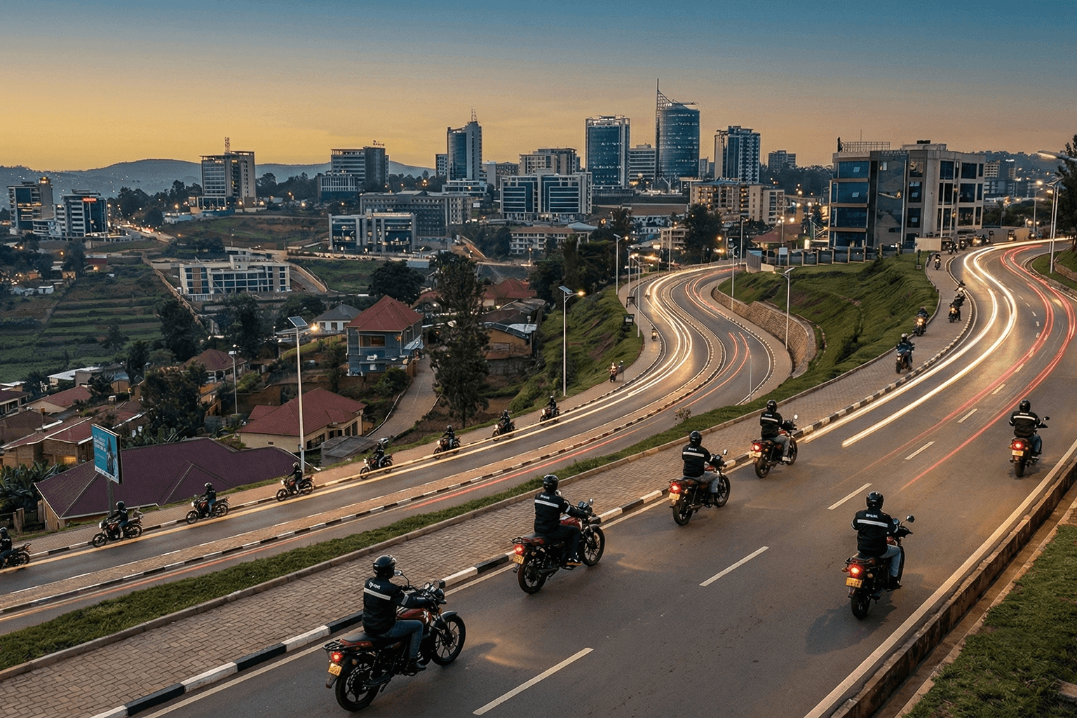 Kigali City Aerial View